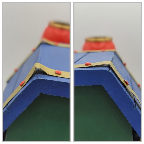 Rustic Wooden Christmas Train Snowman Locomotive Folk Art Holiday Decor 1990s - Picture 10 of 16